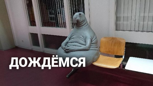 С надписью не дождешься