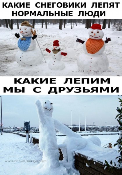 Приколы про зиму
