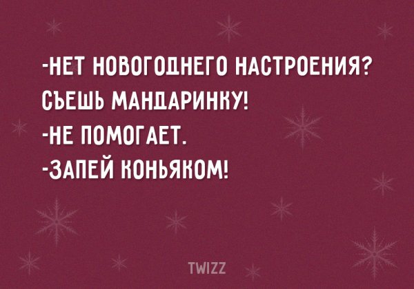 Смешные фразы про новогоднее настроение