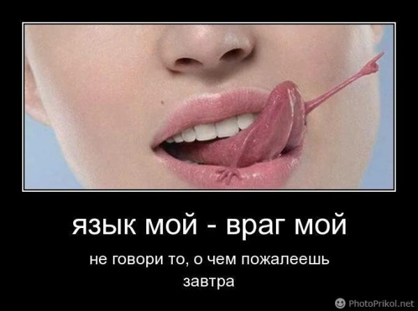 Язык мой враг демотиваторы