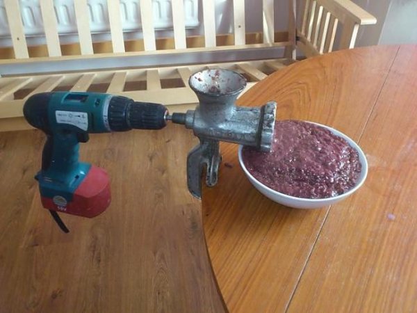 Мясорубка с дрелью