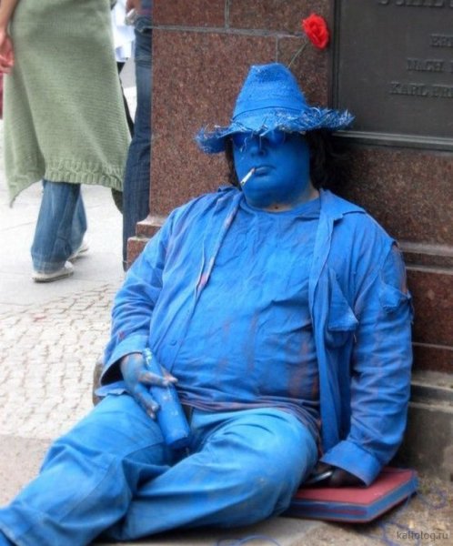 Смешные синие люди