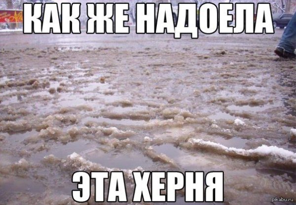Задолбал снег