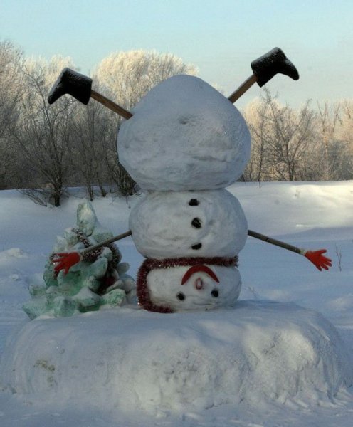 Снеговик прикол