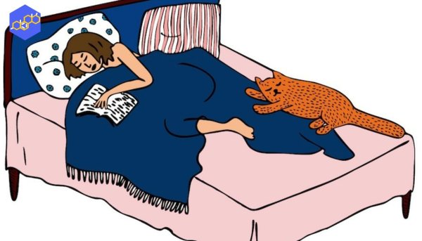 Женщина спит карикатура