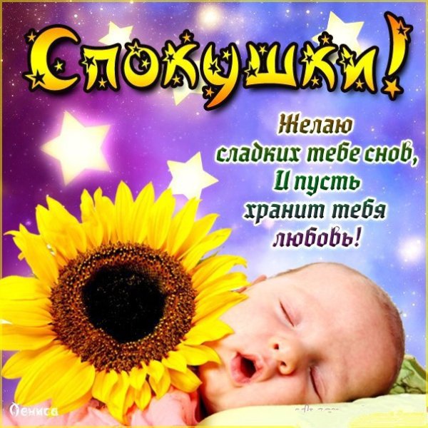 Поздравление спокойной ночи