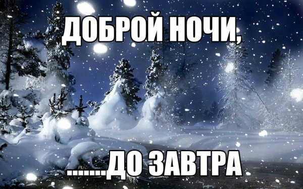 Спокойной ночи зима