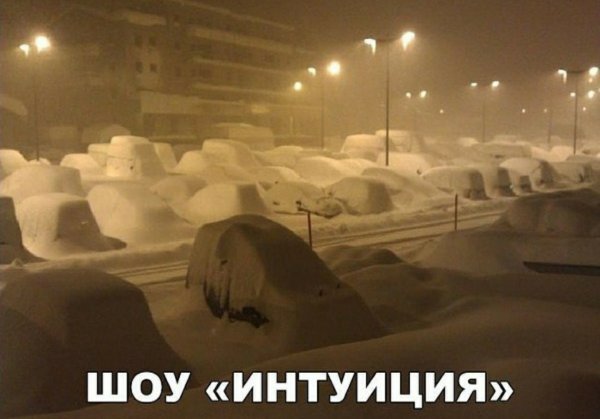 Много снега навалило