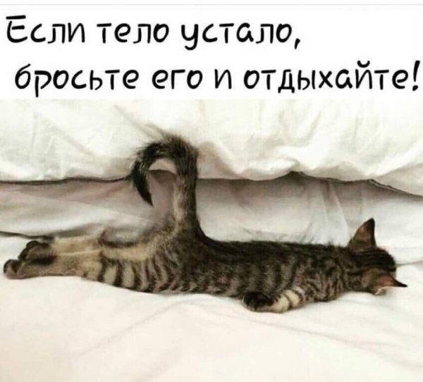 Ты устала Отдохни
