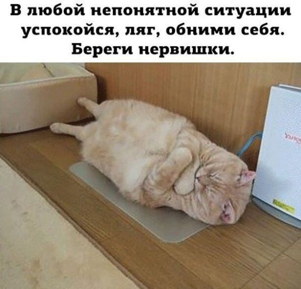 В любой непонятной ситуации обними себя