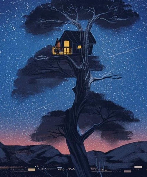 Необычные иллюстрации ночь
