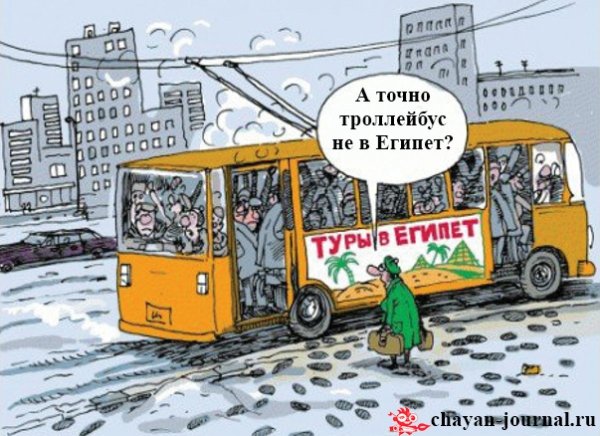 Переполненный автобус карикатура