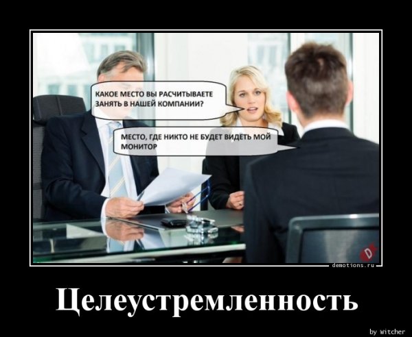 Шутки про целеустремленность