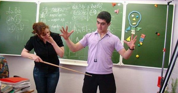 Училка в школе прикол