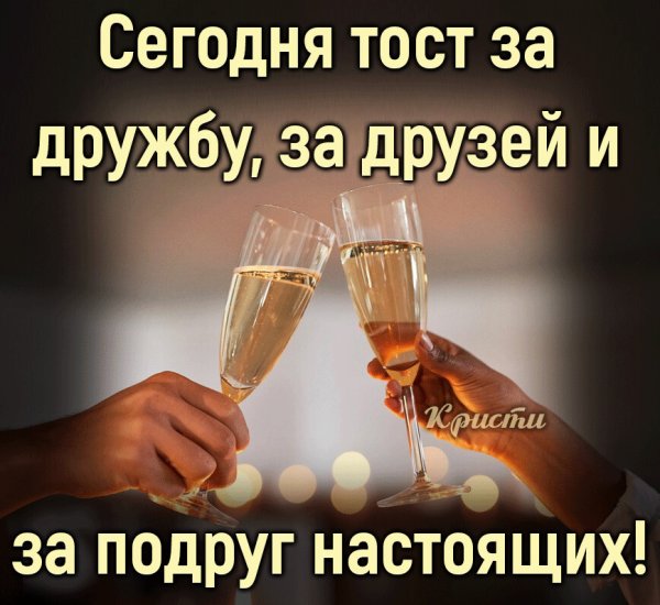 Бокалы за дружбу