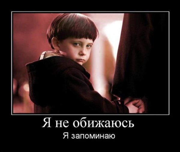 Обиделся демотиватор