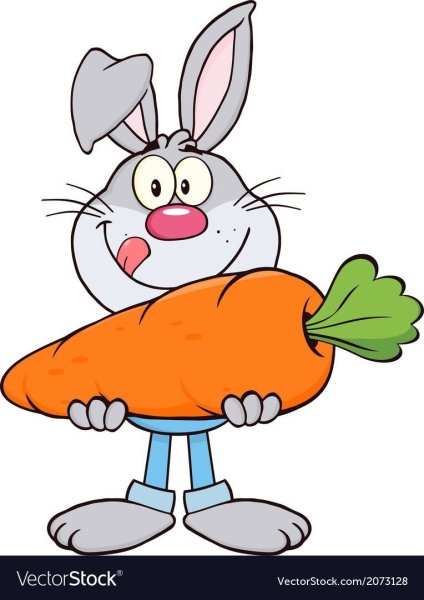 Зайка с морковкой