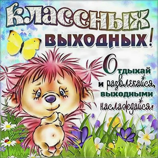 Пожелания классных выходных