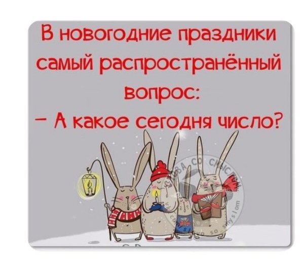 После новогодних праздников приколы