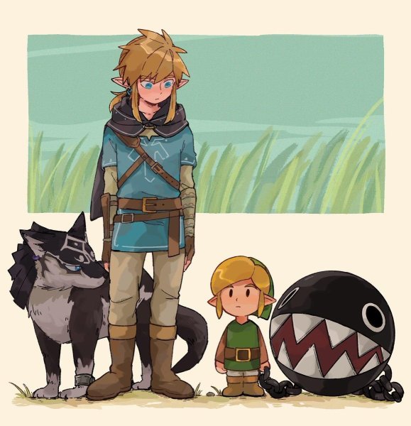 The Legend of Zelda линк и Зельда