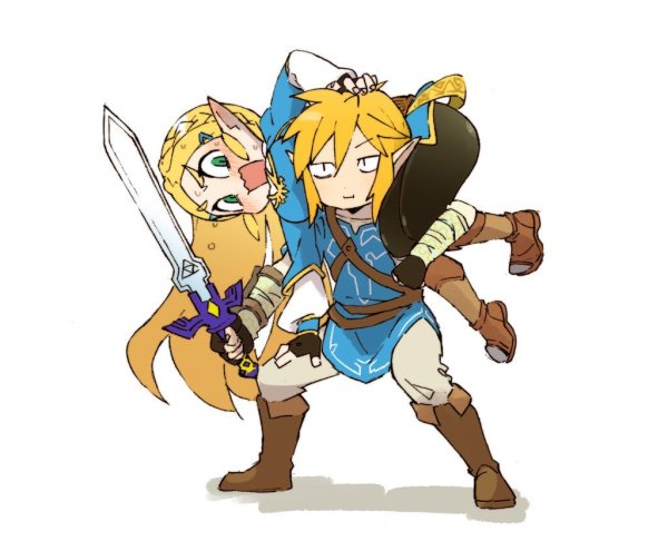 The Legend of Zelda линк и Зельда
